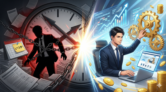 【時間管理の論理戦略】「本業が忙しい」はただの逃げ。会社員が副業EC（Shopify）で先送りの罠を抜け出し、安定収益を築く伴走型ロードマップ