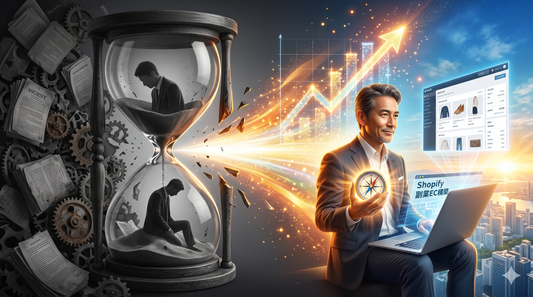 【人生のタイムリミット戦略】定年までの「惰性」が引き起こす後悔のリスク。50代会社員が副業EC（Shopify）で「本当にやりたいビジネス」を構築する論理的ロードマップ