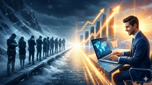 【論理的キャリア戦略】雪山に「リフト券なし」で挑む危険性。大学時代の失敗から学ぶ会社員依存のリスクと、副業ECで稼ぐ力を最短構築するロードマップ