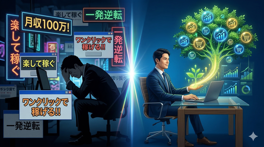 【論理的キャリア戦略】「AI副業で初月15万」の嘘。会社員が陥る“時給思考と過剰な期待”の罠を回避し、副業EC（Shopify）をスモールスタートで堅実に育てる完全ロードマップ