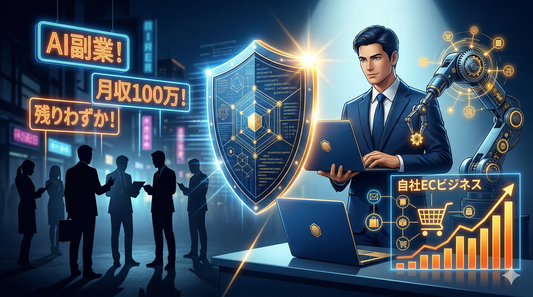 【論理的副業戦略】「AI副業スクール」に50万円払う前に知るべき不都合な真実。情報弱者の罠を回避し、副業EC（Shopify）で堅実に稼ぐスキルを構築するロードマップ