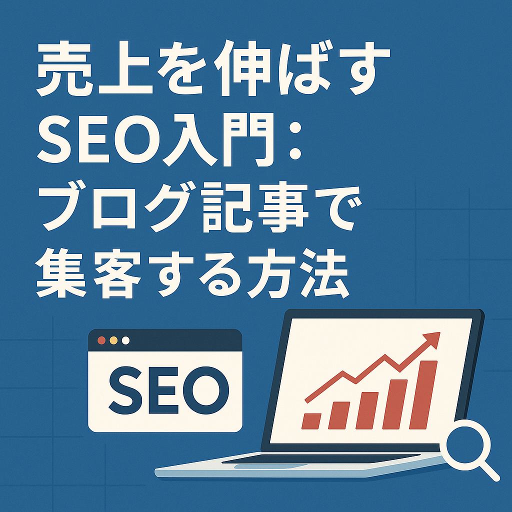 売上を伸ばすSEO入門：ブログ記事で集客する方法
