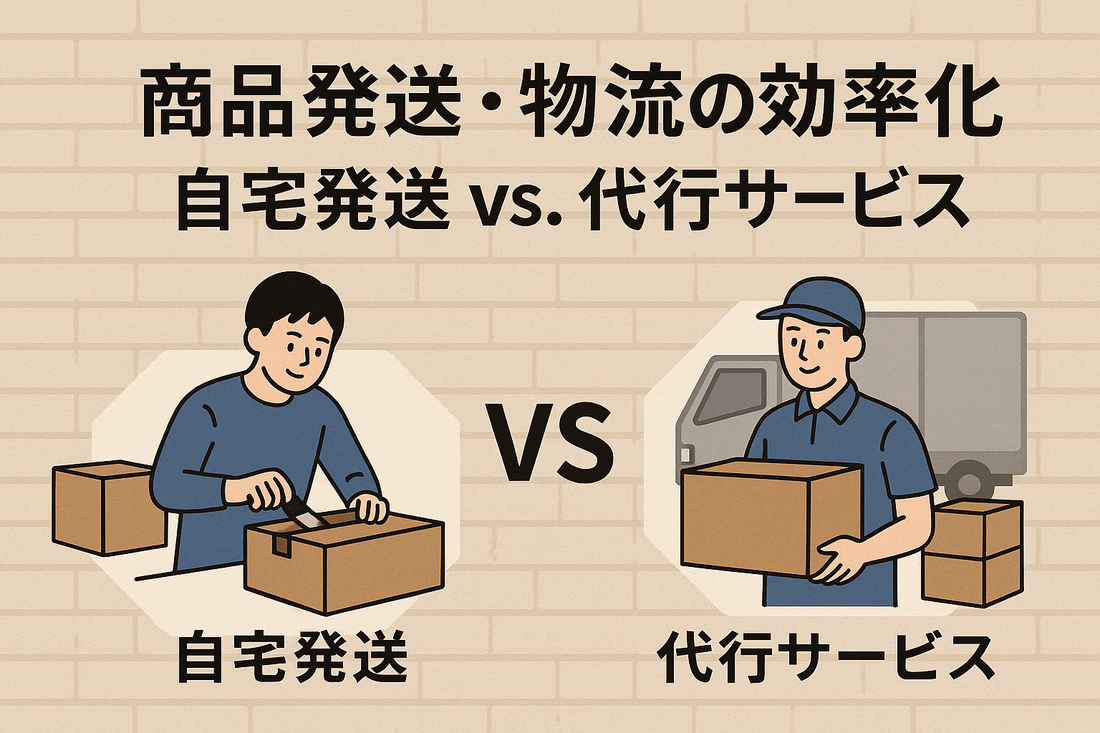 商品発送・物流の効率化：自宅発送 vs. 代行サービス